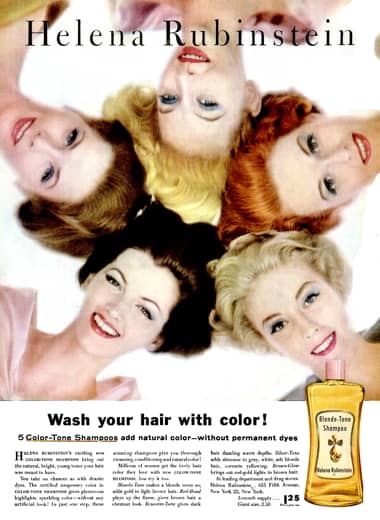 1957 Helena Rubinstein Color-Tone Shampoo