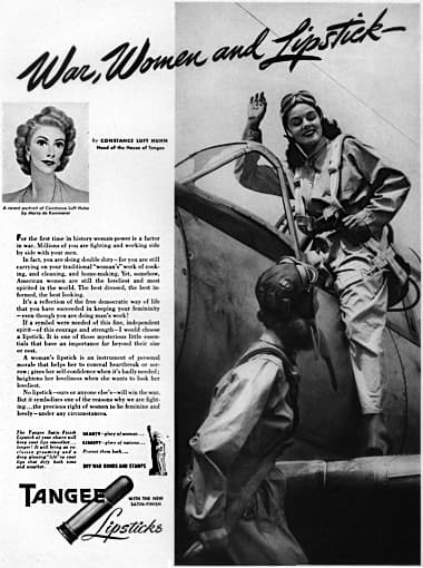 1943 Tangee War, Women and Lipsticks
