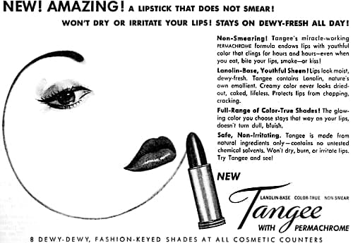 1952 Tangee Lipsticks with Permachrome