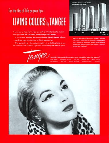 1955 Tangee Living Colors Lipsticks