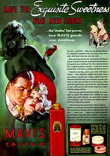 1938 Vivaudou Mavis Talcum