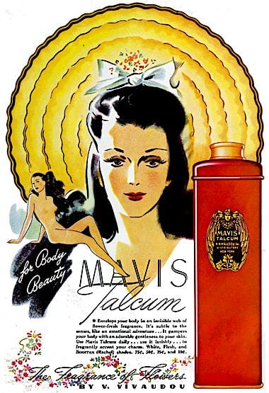 1941 Vivaudou Mavis Talcum