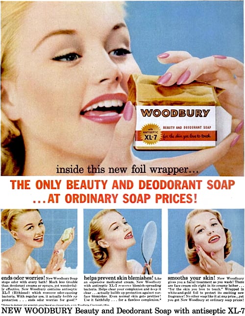 1956 Woodbury Beauty and Deodorant Soap