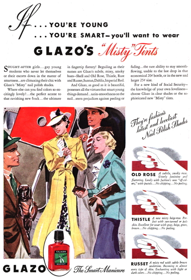 1937 Glazo Misty Tints
