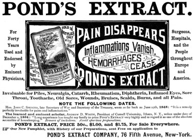 1886 Ponds Extract Company