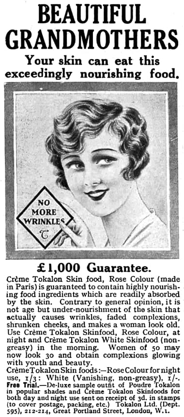 1929 Creme Tokalon Skin Food