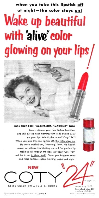 1946 SunBird Louis Philippe Lipstick Shade Enchanted Red Vintage Print Ad  25741