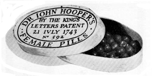 1743 Doctor John Hoppers Female Pills