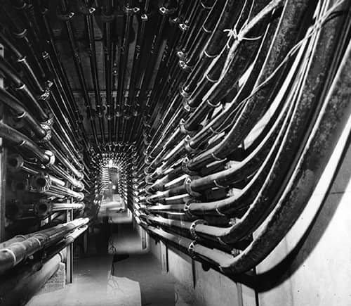Underground tubes of the Paris pneumatic system