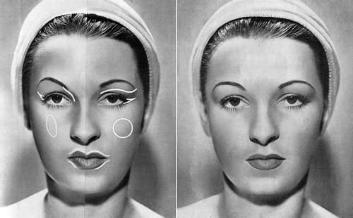 1941 Sculpting the face with make-up shadows