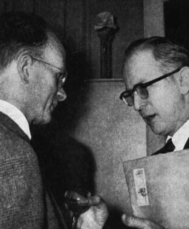 1956 Maison conversing with Henri-Marcel Gattefosse